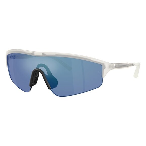 New OLIVER PEOPLES R-7 White Semi Rimless Rectangle OV5560S 7007/55 Sunglasses W - Picture 1 of 6